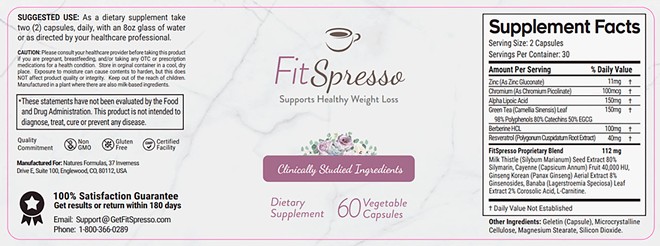 FitSpresso weight loss supplement